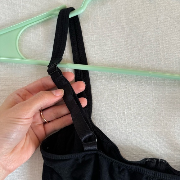 Out From Under Urban Outfitters Black Cotton Bustier Bodysuit Size Small - Picture 7 of 9